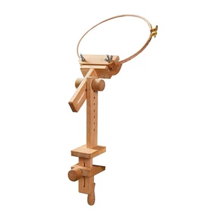 360° StitchCraft Table Clamp: Innovative Wood Hoop Holder for Embroidery, Cross - Picture 1 of 8