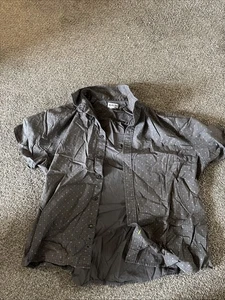 Men's Haggar Button Up Short Sleeve Shirt Size XL - Picture 1 of 3