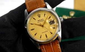 ROLEX 34 mm Oysterdate Precision 6494 Handaufzug 1962 Cal. 1120 ETUI REVISION! - Bild 1 von 14