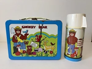 Vintage 1975 Smokey The Bear With Thermos by Thermos Above Average Condition - Picture 1 of 19