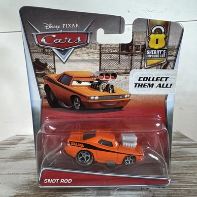 Disney Pixar Cars Snot Rod Sheriff’s Impound Lot Diecast Car 1/6 Mattel 2015 New - Image 1 of 4