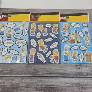 The Simpsons Bart Homer Family Magnets 2007 New in Package 3 Packs Text Bubble - Picture 1 of 5