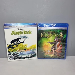 The Jungle Book (2022, Blu-Ray + DVD) 55th Anniversary Edition w/ Slipcover- NEW - Imagen 1 de 2