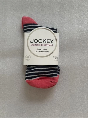 Meias de tornozelo femininas Jockey azul e laranja com listras punho rolante - Imagem 1 de 2