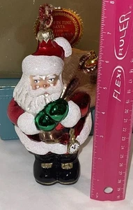 Rare Kurt Adler Polonaise Blown Glass Ornament Just In Time Santa Special Event  - Picture 1 of 12