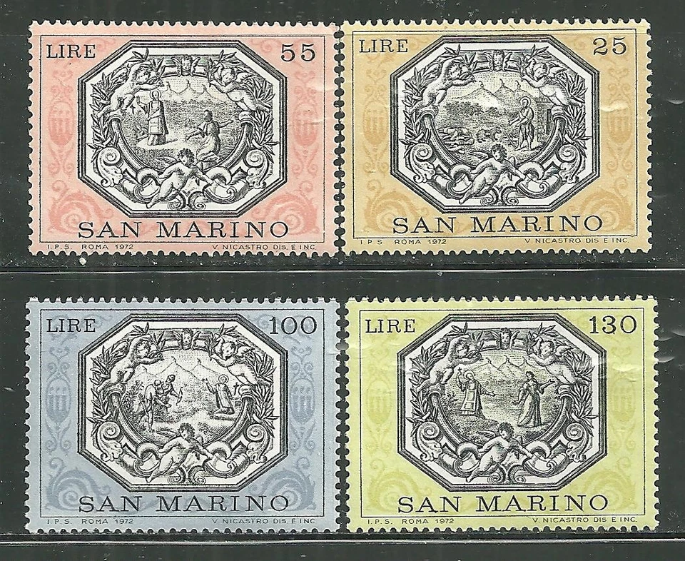 SAN MARINO 773-76 MNH ALLEGORIES OF SAN MARINO - image 1 of 1