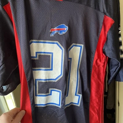 Buffalo Bills Jersey Medium Willis McGahee Men’s Reebok Blue - Image 1 of 3