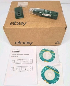 Registrador de datos USB de humedad y temperatura Extech RHT10 nuevo caja abierta - Imagen 1 de 12