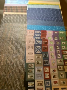 12x12 Scrapbook Paper Mixed Lot 50 Pages - Picture 1 of 7