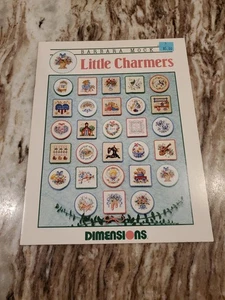 Dimensions Little Charmers Barbara Mock  Counted Cross Stitch Leaflet Vintage - Picture 1 of 3