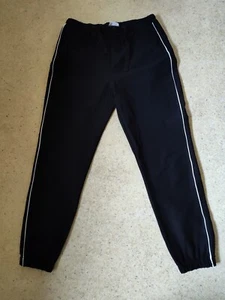 Neu MNG Medium Baumwoll-Jogginghose schwarz mit weißen Seitenstreifen - Bild 1 von 12