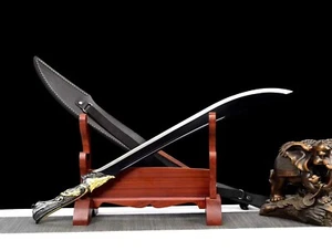 Fine WUSHU Broadsword Sword Forging Blade Manganese Steel Glaive Dragon Claw Han - Picture 1 of 11