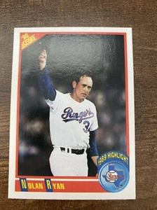 Nolan Ryan 1990 Score #696 Highlights Texas Rangers - Picture 1 of 4