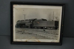 Vintage Original Black and White Photo of Reading 4-6-2 Steam Locomotive Framed - Picture 1 of 3