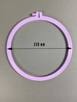 Nurge Plastic Hoops With A Screw, Rim Height 9mm, Diameter 228mm (Lilac). Hand - Image 1 of 3