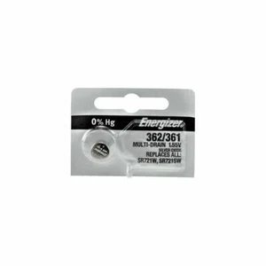 Energizer 362 SR721W Silver Oxide Coin Cell Batteries 1.55V (100 BATTERIES) ** - Picture 1 of 3
