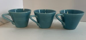 Homer Laughlin Harlekin Türkis 3er Set Kaffee-/Teetassen - Bild 1 von 9