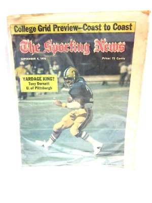 The Sporting News Magazine September 4, 1976 Tony Dorsett Foto 1 de 2