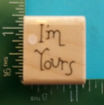 Sello de goma I'm Yours Saying cerca de mi corazón Foto 1 de 2