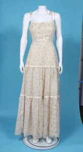 Vtg 70s This Is Yours San Francisco Cottage Gunne Prairie Dress S needs TLC /730 - Picture 1 of 10