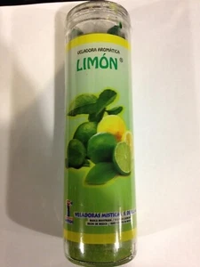 Zitrone/Limette (Limone) 7 Tage zubereitete grüne Duftkerze in Glas - Bild 1 von 2