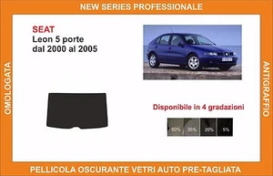 pellicola oscurante vetri SEAT leon 5p dal 2000-2005 kit lunotto - Imagen 1 de 1