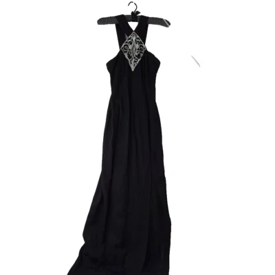 Vestido Jessica McClintock Feminino 3-4 Vestido Preto Vintage Prom Gala Whimsigoth - Imagem 1 de 4