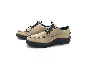 Champion Herren Halbschuhe Schnürer Loafers Comfort Beige Gr. 44 (UK 9,5) - Picture 1 of 8