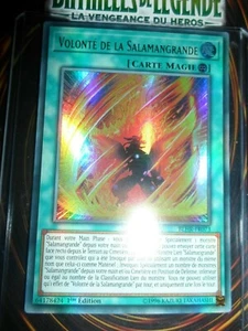 YU-GI-OH! UR VOLONTE DE LA SALAMANGRANDE BLHR-FR073 NEUF EDITION 1 NEUF - Picture 1 of 1
