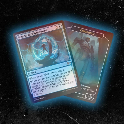 FOIL - Simulacrum Synthesizer - Custom Magic: The Gathering Card - High-Quality - Image 1 of 4