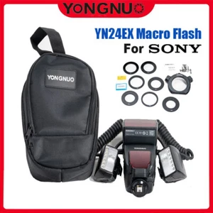 YONGNUO YN24EX E-TTL Twin Lite Macro Flash Speedlite for Sony Camera Flash Head - Picture 1 of 9