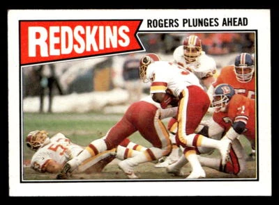 George Rogers 1987 Topps Team Leaders Card #63 Washington Redskins - Image 1 of 2