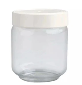 NIB - Nora Fleming Pinstripes Medium Glass Canister - C9B - Picture 1 of 2