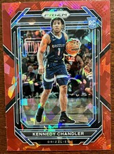 2022-23 Kennedy Chandler Panini Prizm Red Cracked Ice RC Grizzlies #235