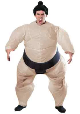 Inflable Luchador de Sumo Deportes Yokozuna Divertido Disfraz de Halloween Adulto Foto 1 de 2
