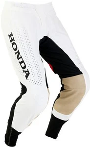 Fox Racing Flexair Honda Mens MX Offroad Pants Black/White - Picture 1 of 5