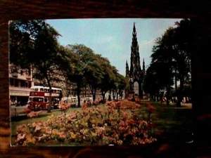 Postcard Princes Street Gdn & Scott Monument Edinburgh, Postdated 30th July 1959 - Picture 1 of 3