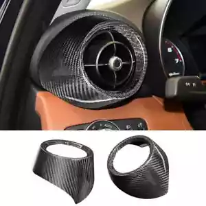 Anillo de salida de ventilación lateral ABS de fibra de carbono para Alfa Romeo Giulia 2017-2023 - Imagen 1 de 15