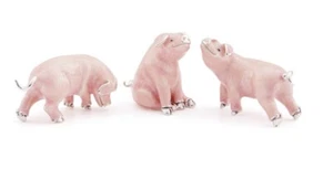 Cerdos alforja de plata esterlina y esmalte Saturno - Totalmente marcado - Imagen 1 de 2