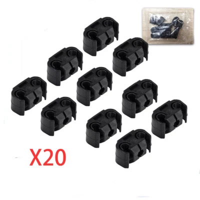 Brake Line Clips - BLACK - Pack of 20 - Suitable for 5mm (3/16") Brake Pipes GB - Image 1 of 4