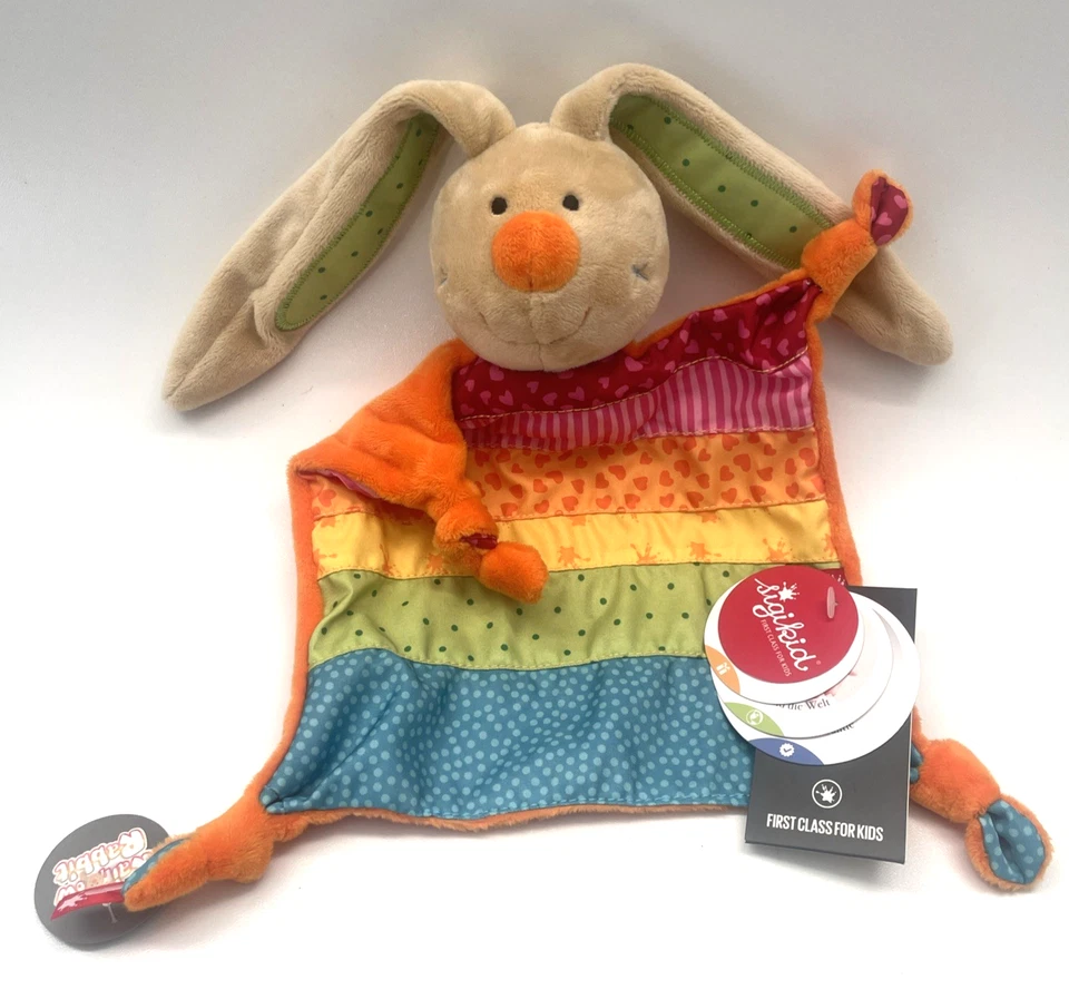 Sigikid 40576 Schnuffeltuch Rainbow Rabbit