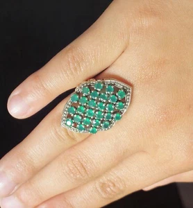 Nicky Butler Green Chalcedony 925 Sterling Silver Size 6 Ring Designer Signed NB - Picture 1 of 14