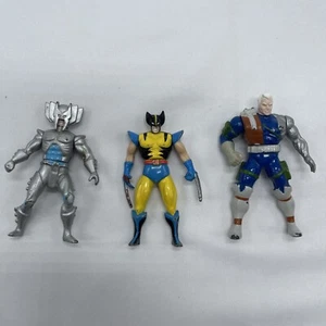 X Men Toy Biz Marvel Heavy Metal Heroes 1994 Lot 3 Die Cast Figures - Picture 1 of 8