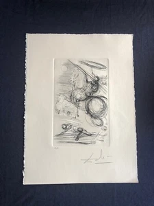 Salvador Dalí, MOON RIDER Deux Farrogoes, grabado surrealista re-huelga - Imagen 1 de 12