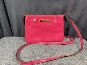 Michael Kors Small Mini Crossbody Magenta Purse P1 - Picture 1 of 10