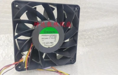 SUNON PSD2412PMB2 12038 24V 15W 12CM Dual Ball Cooling Fan - Image 1 of 2