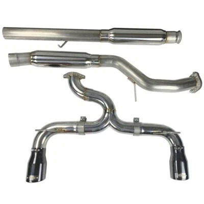 For 16-18 Ford Focus RS 3in Cat-Back Stainless Steel Injen Exhaust W/ 4in Black Foto 1 de 4