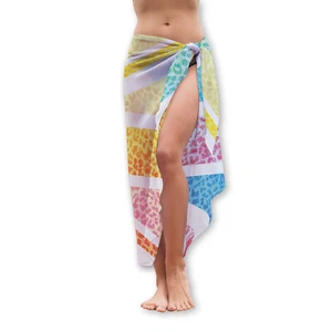 Bunt Leopardenmuster Union Jack Design Sarong Strandbedeckung - Bild 1 von 2