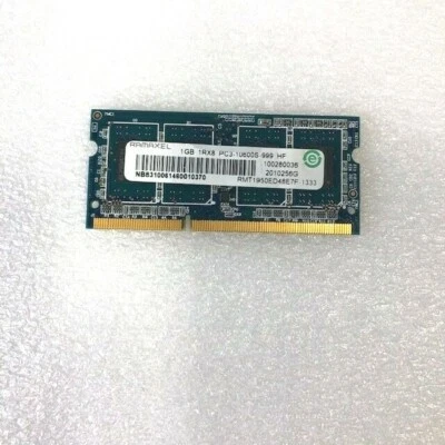 RAMAXEL 1GB PC3-10600 DDR3-1333MHZ (RMT1950ED48E7F-1333 ) SODIMM MEMORY - Image 1 of 2