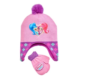 NWT-NICKELODEON~SHIMMER AND SHINE  TODDLER  BEANIE AND GLOVES SET - Picture 1 of 3